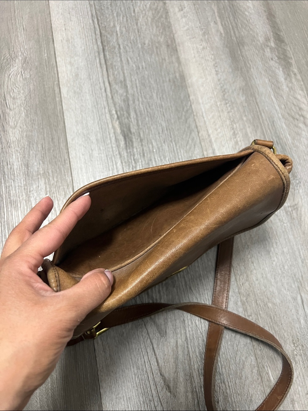 vintage Coach City bag, likely from the 1980s or 1990s/ leather - Picture 11 of 15